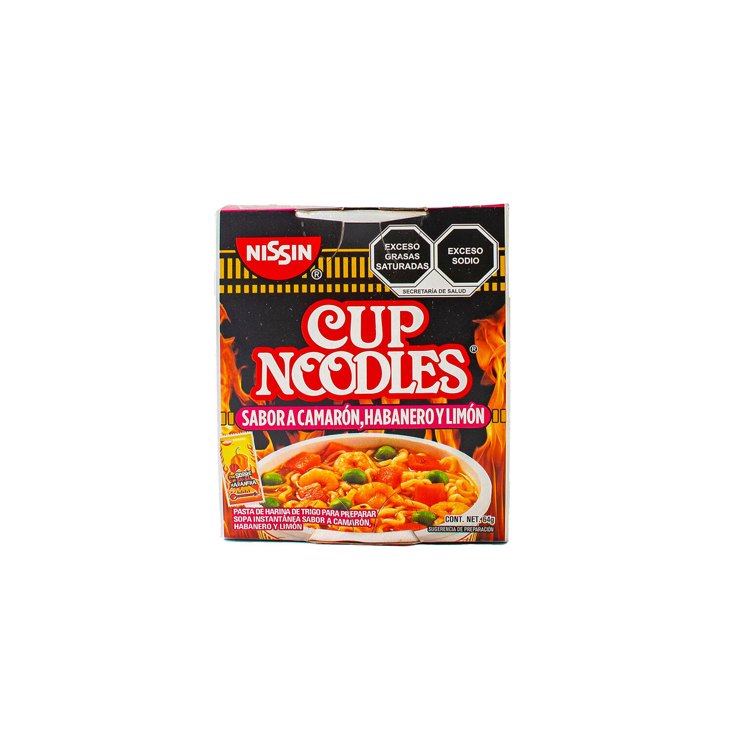 Sopa Camaron Habanero Nissin 64.0 Gr