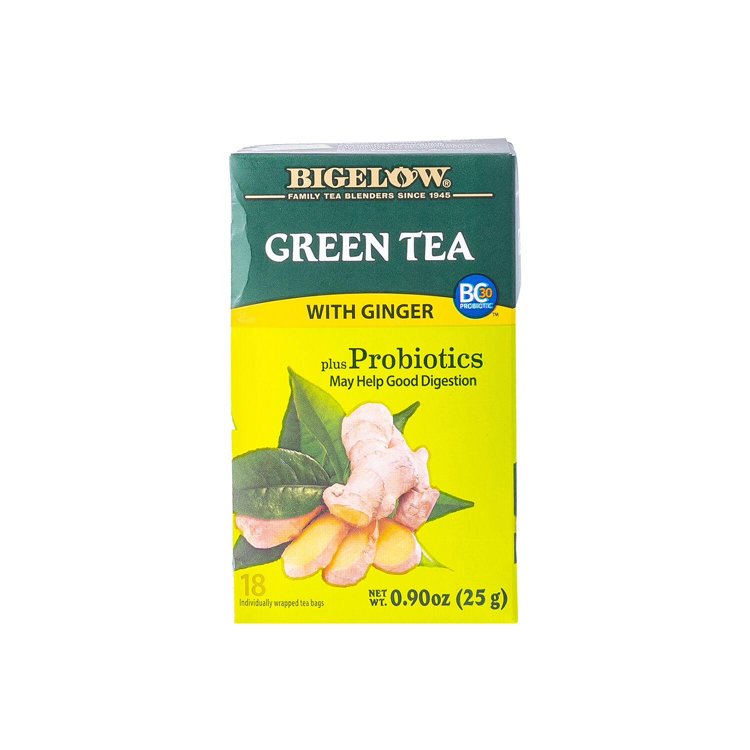 Te Verde Gengibre Con Probioticos Bigelow 18.0 Sob