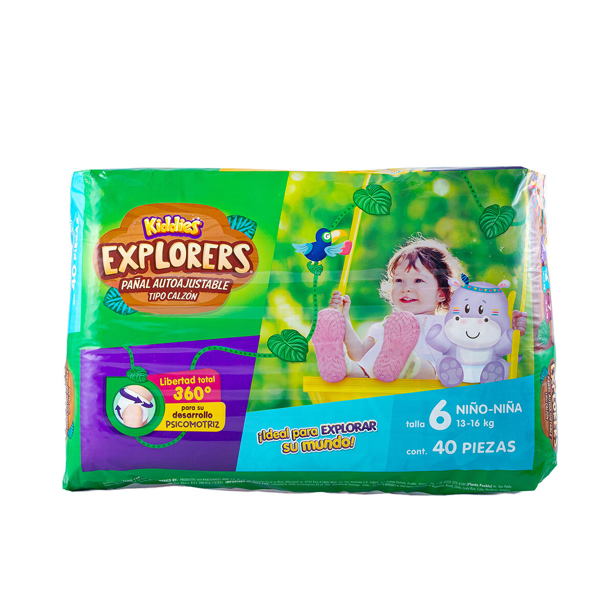 Pañales Explorers T6 Kiddies 40.0 Pza