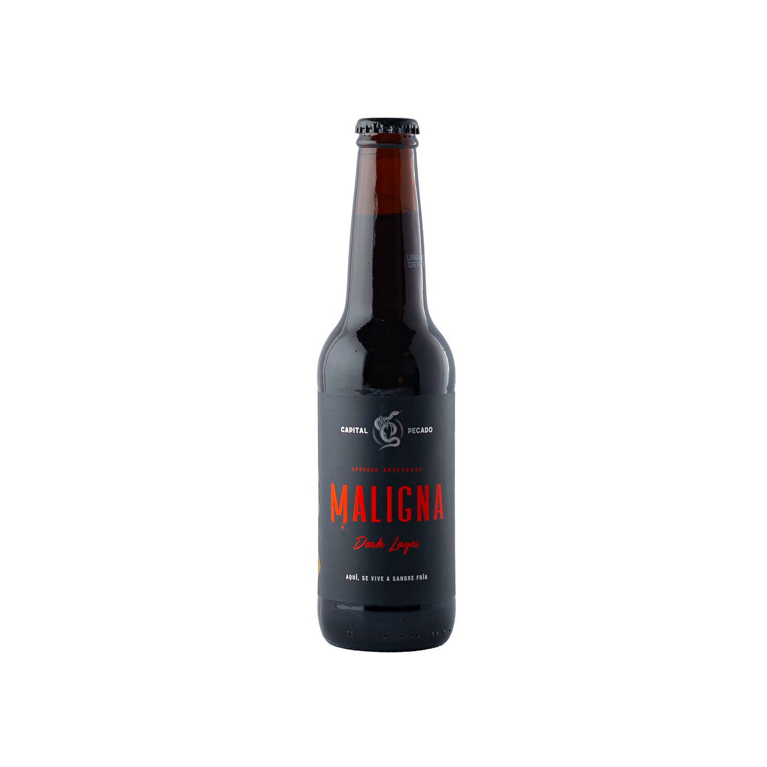 Cerveza Maligna Dark Lager Pecado 355