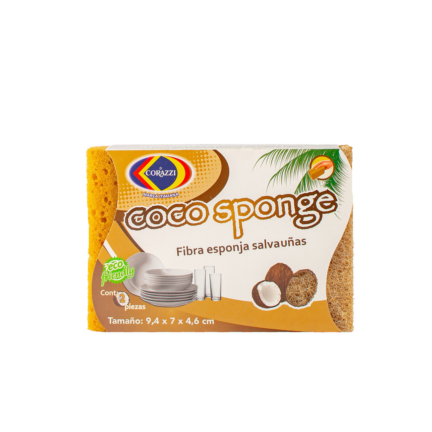 Fibra Esponja Salva Uñas Coco Corazzi 2.0 Pza