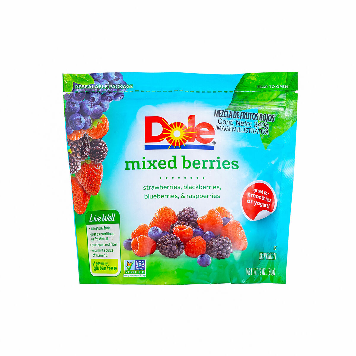 Fruta Congelada Mix Berries Dole 340.0 Gr