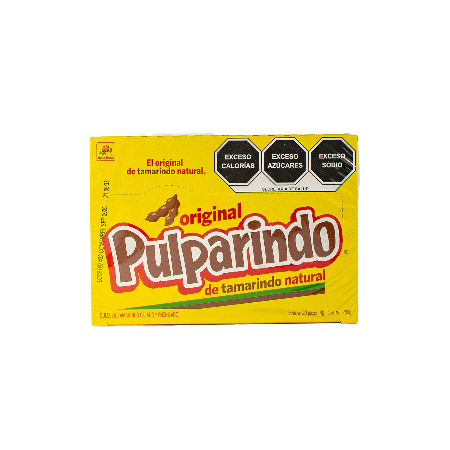 Pulparindo Grande De La Rosa 20.0 Pza