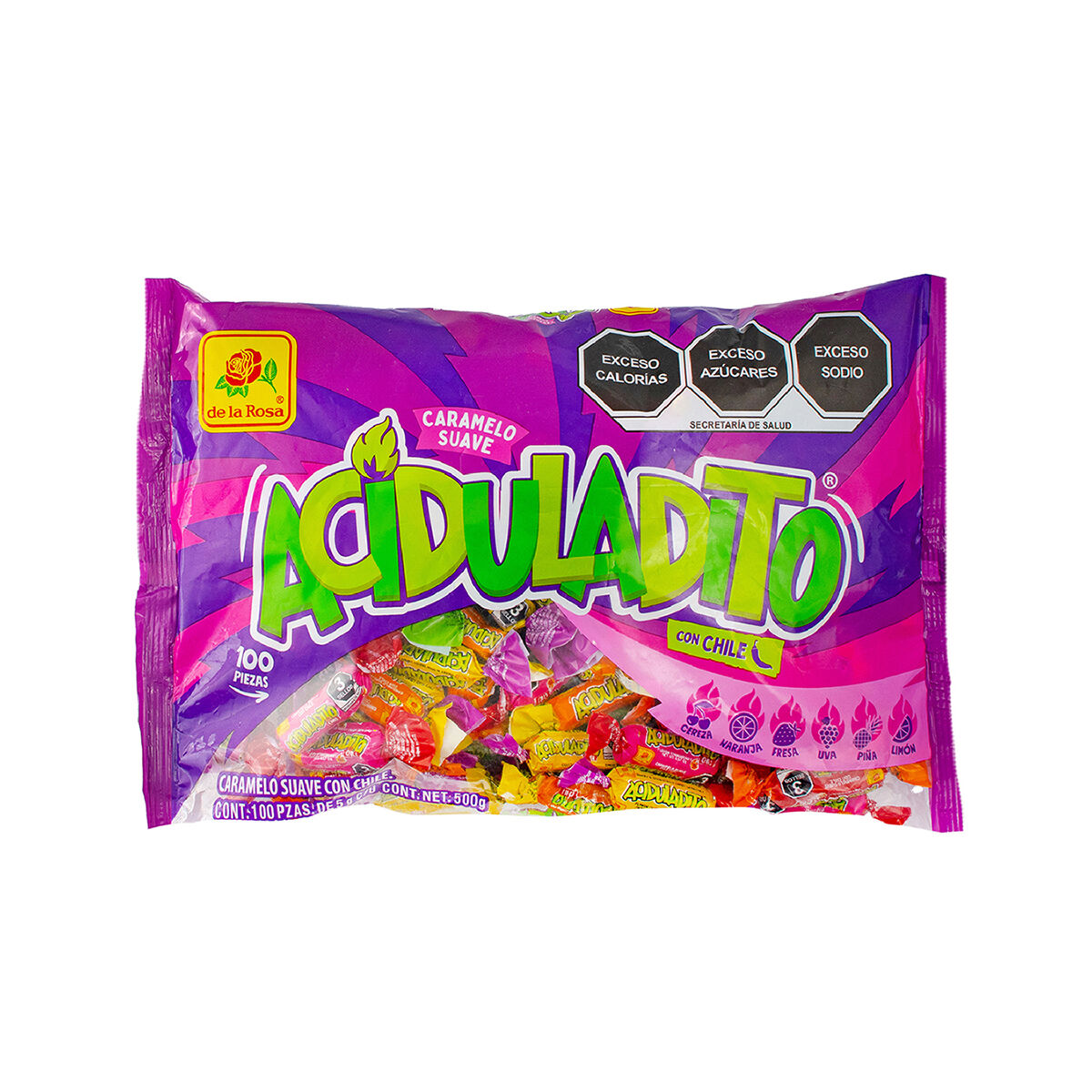 Caramelos Suave Acidito De La Rosa 100.0 Pza