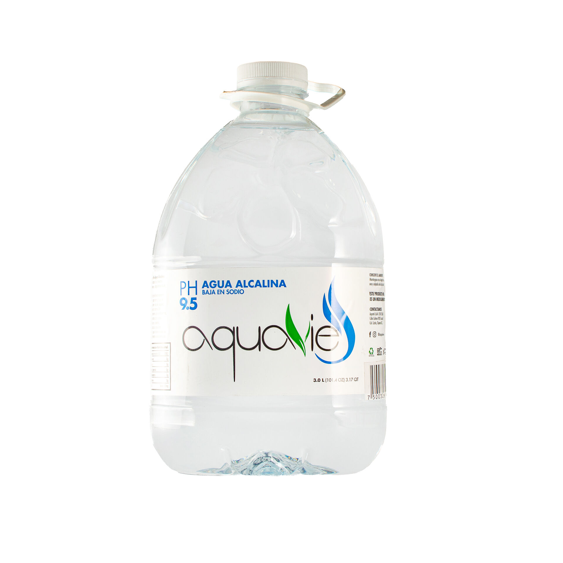 Agua Alcalina Aquavie 3.0 Lt