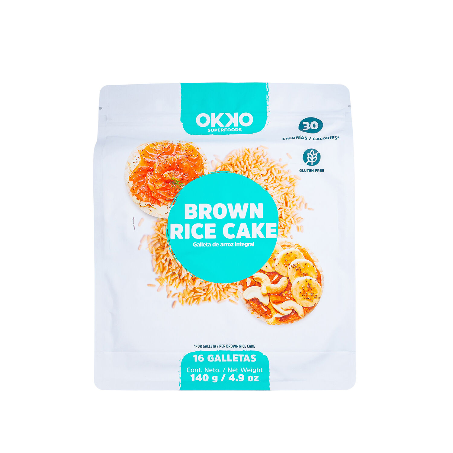 Galleta De Arroz Integrales Okko 140 0 Gr