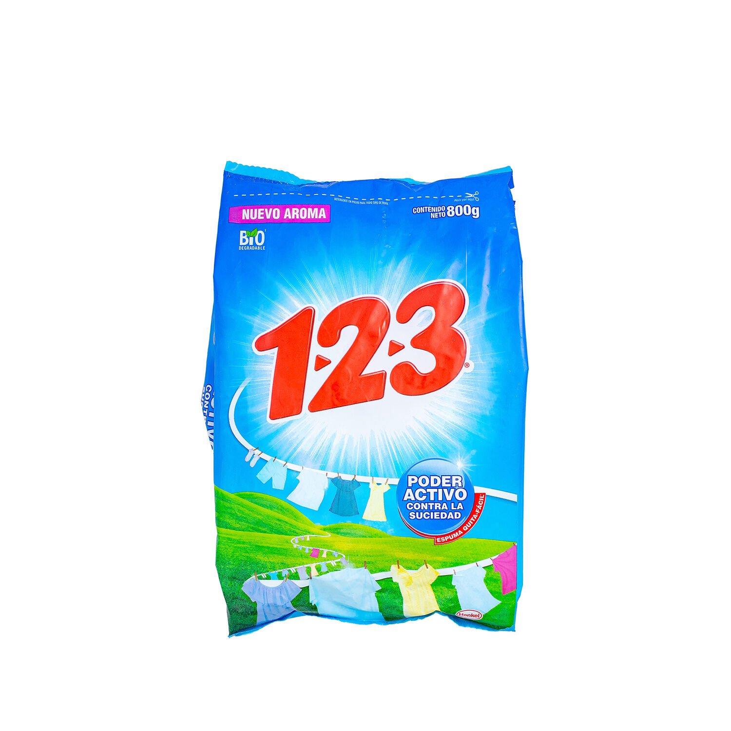 Detergente Polvo Fr Blancura O Fu Azul 800g 1 2 3 800.0