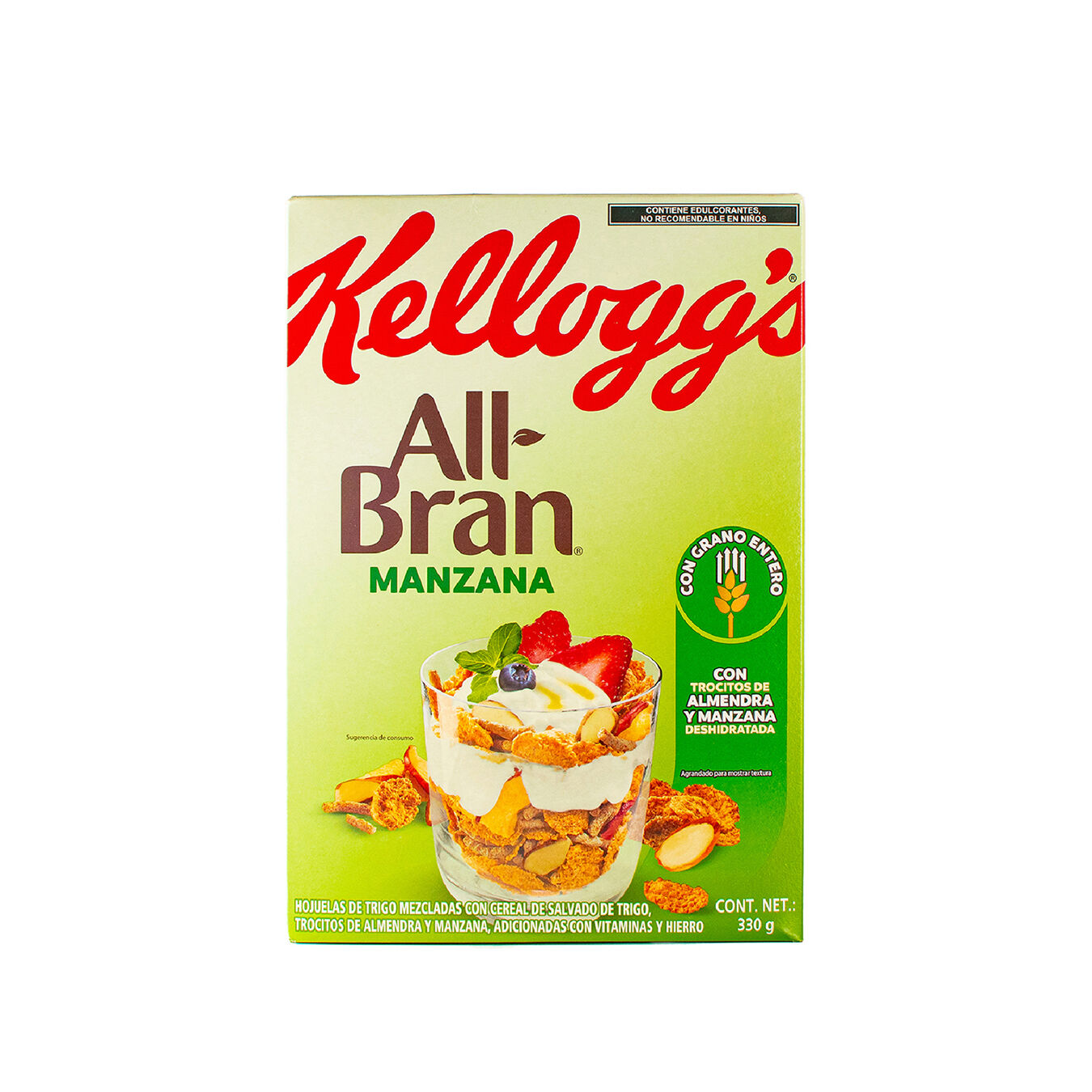 All Bran Manzana Crunch Kelloggs 330.0 Gr