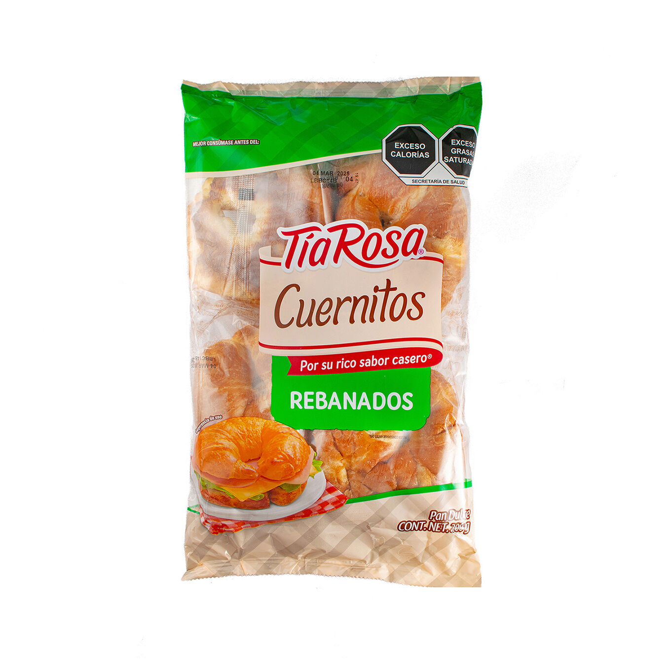 Cuernitos Rebanados Tia Rosa 200.0 Gr