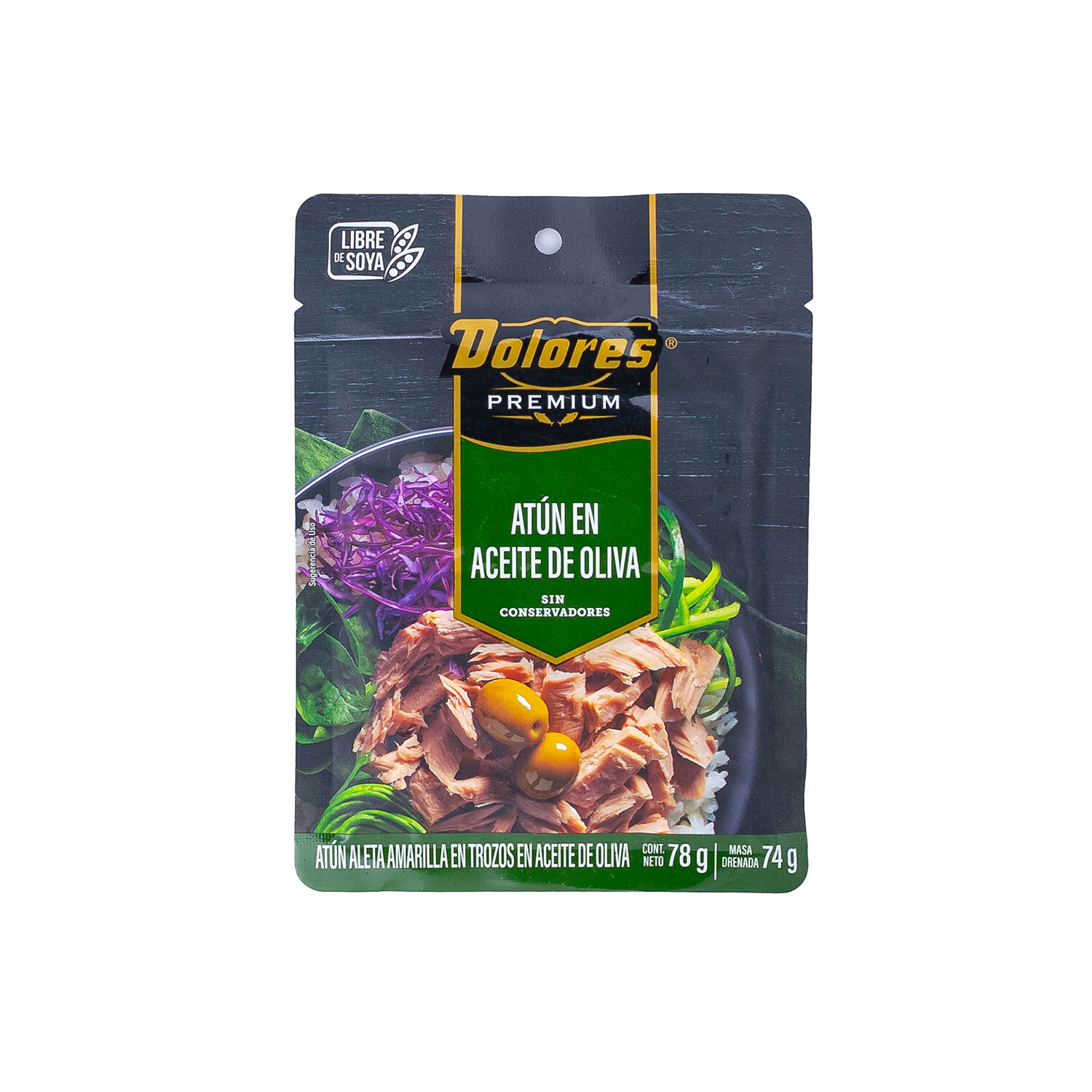 Lomo De Atun En Aceite De Oliva Pouch Dolores 78.0 Gr