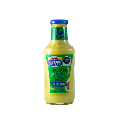 Salsa Guacamole Serrano Oval Clemente Jac 355.0 Gr