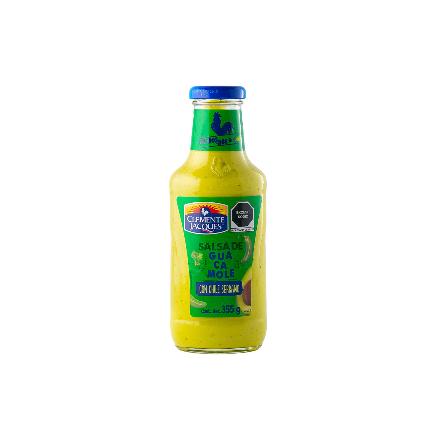 Salsa Guacamole Serrano Oval Clemente Jac 355.0 Gr