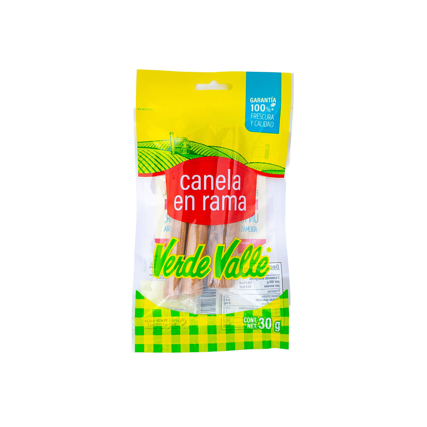 Canela En Rama Verde Valle 30.0 Gr