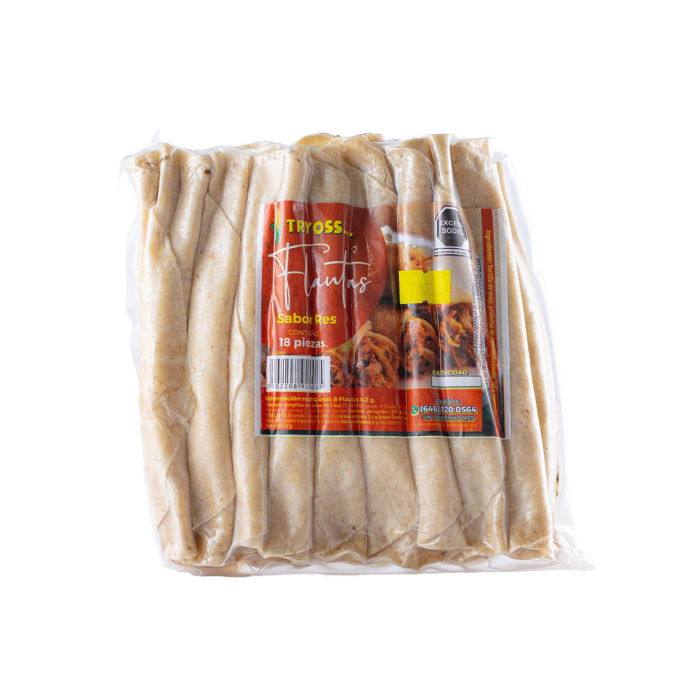 Flautas De Res Tryoss 18.0 Pza