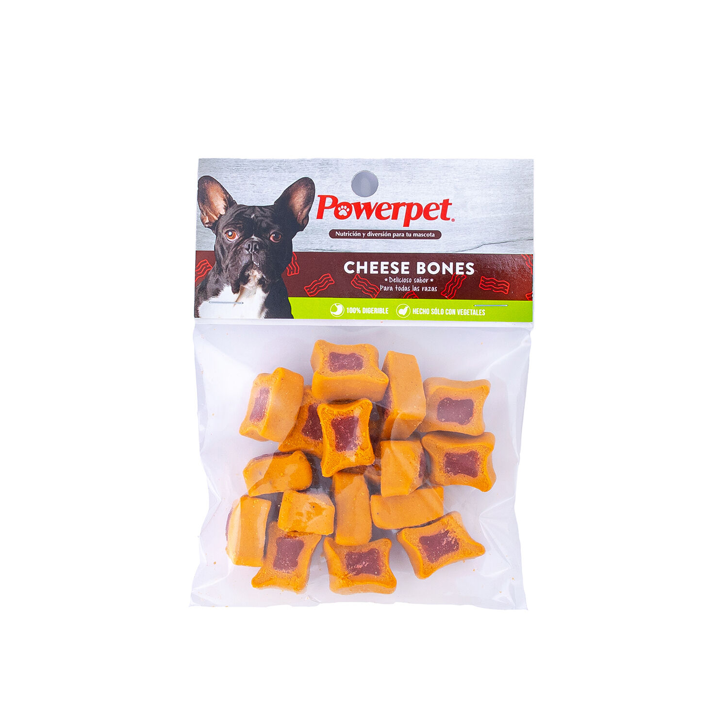 Botana P/perro Mini Cheese Bones Powerpet 4.0 Oz