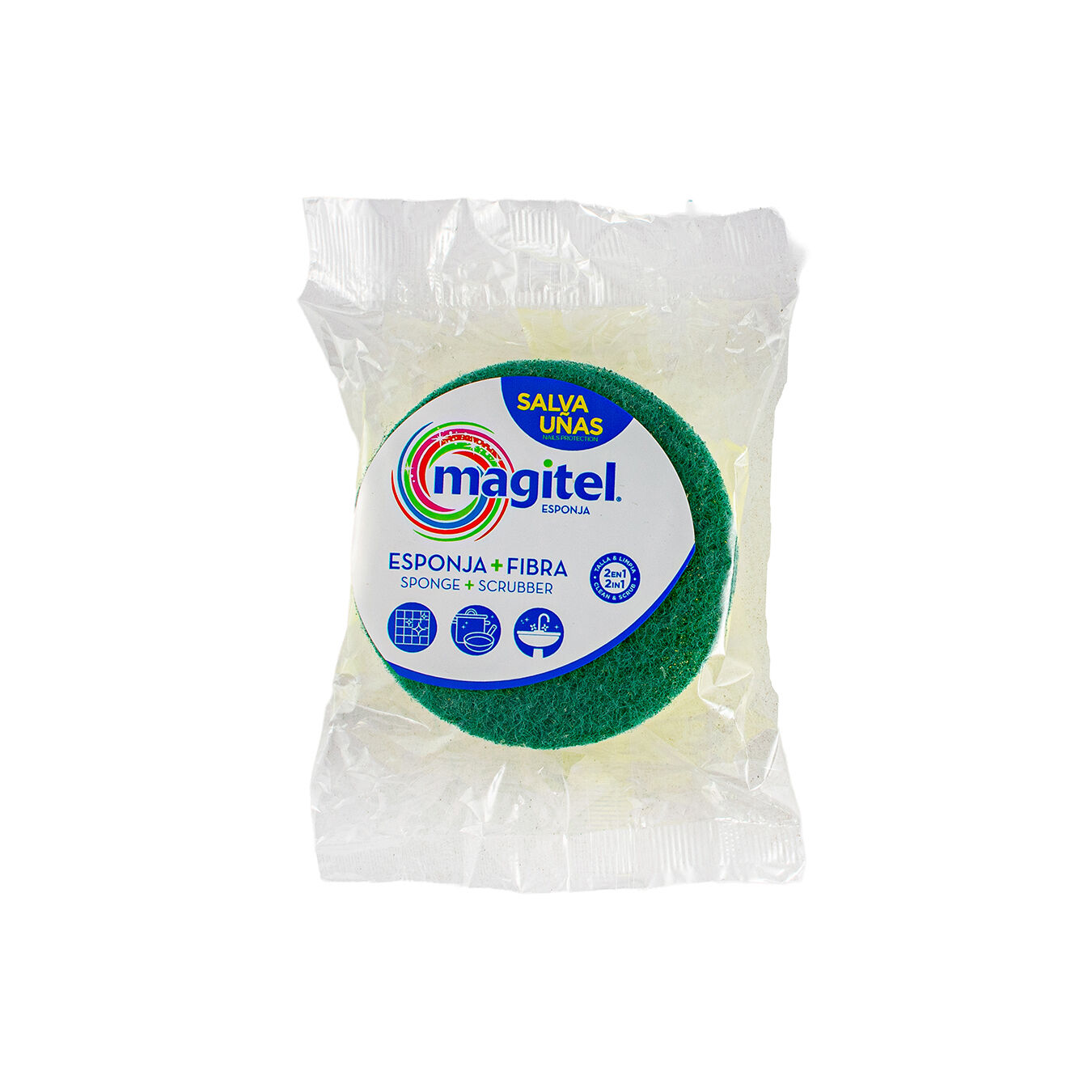 Esponja Redonda Cuida Uñas Doble Uso Magitel 1.0 Pza