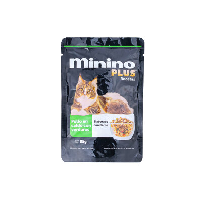 Alimento Para Gato Pollo En Caldo De Verduras Minino 85.0