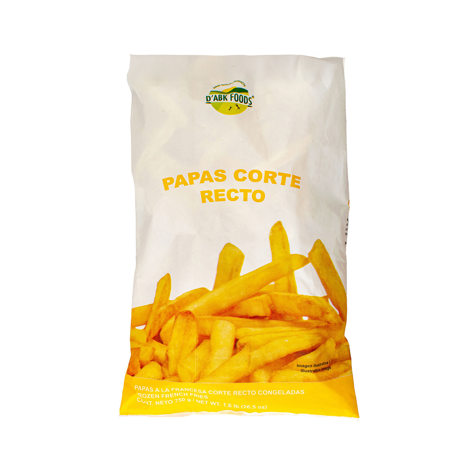 Papa Recto Grado A D Abk Foods 750.0 Gr