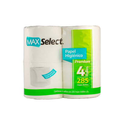 Papel Higienico 285 Hd Max Select 4 Pza