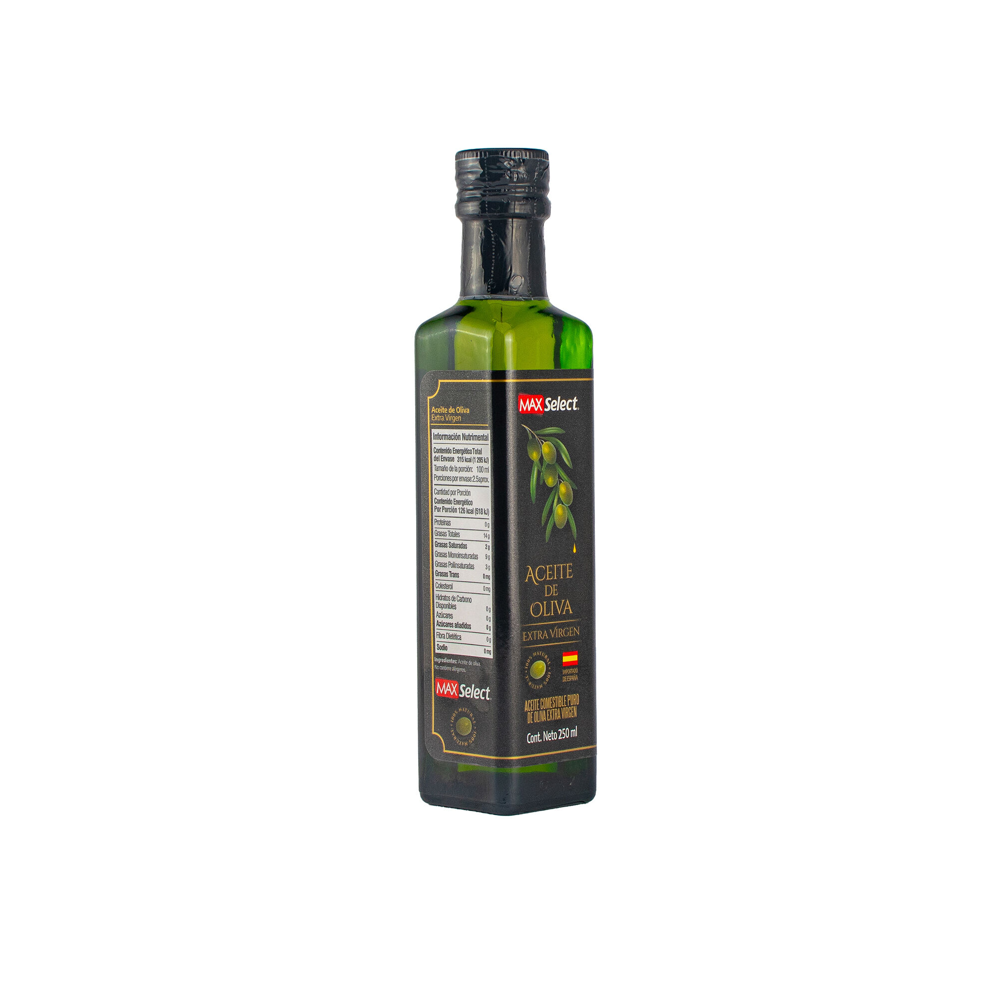 Aceite De Oliva Extra Virgen Max Select 250.0 Ml