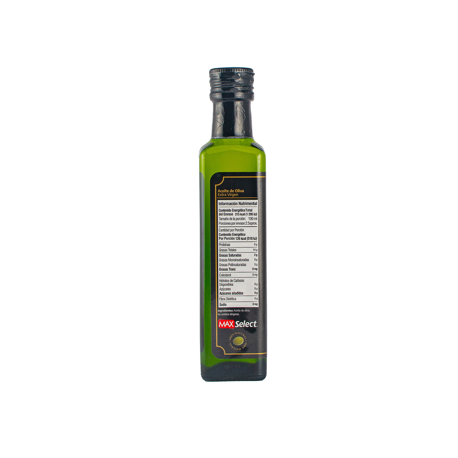 Aceite De Oliva Extra Virgen Max Select 250.0 Ml