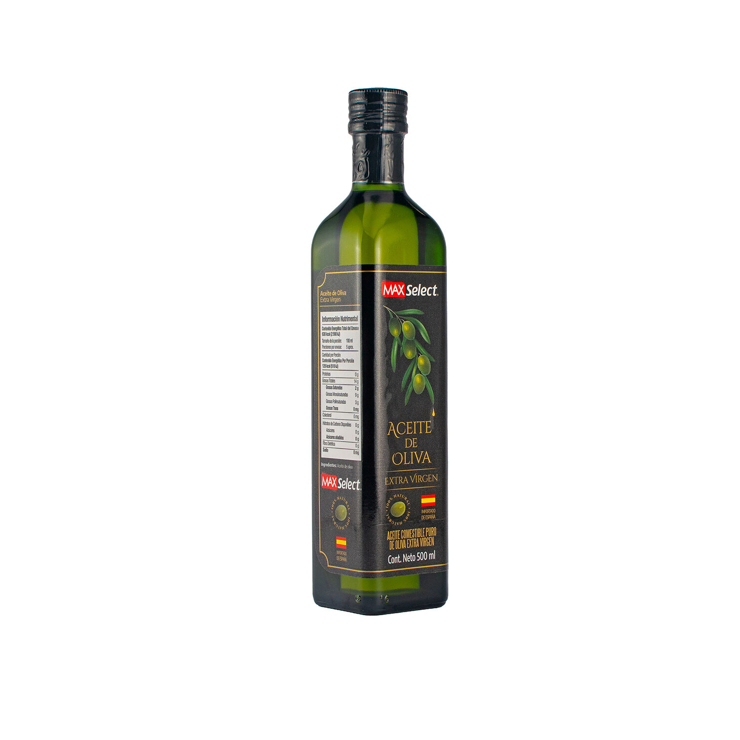 Aceite De Oliva Extra Virgen Max Select 500.0 Ml