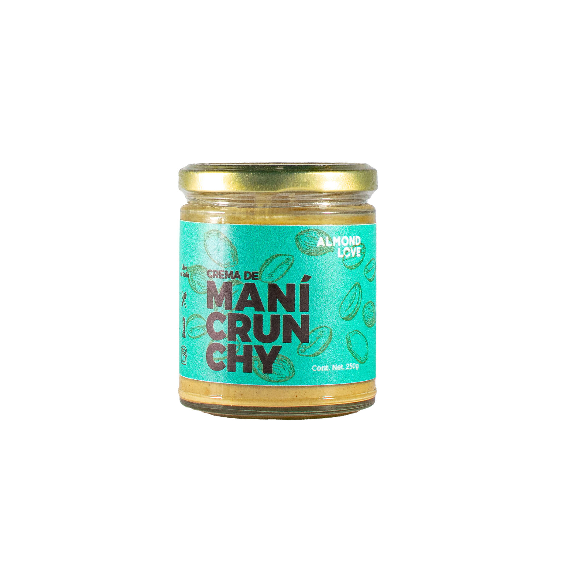 Mani Crunchy Untable Almond Love 250.0 Gr
