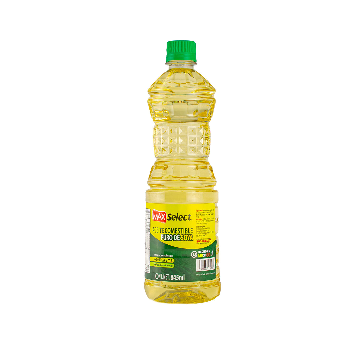 Aceite Puro De Soya Max Select 845.0 Ml