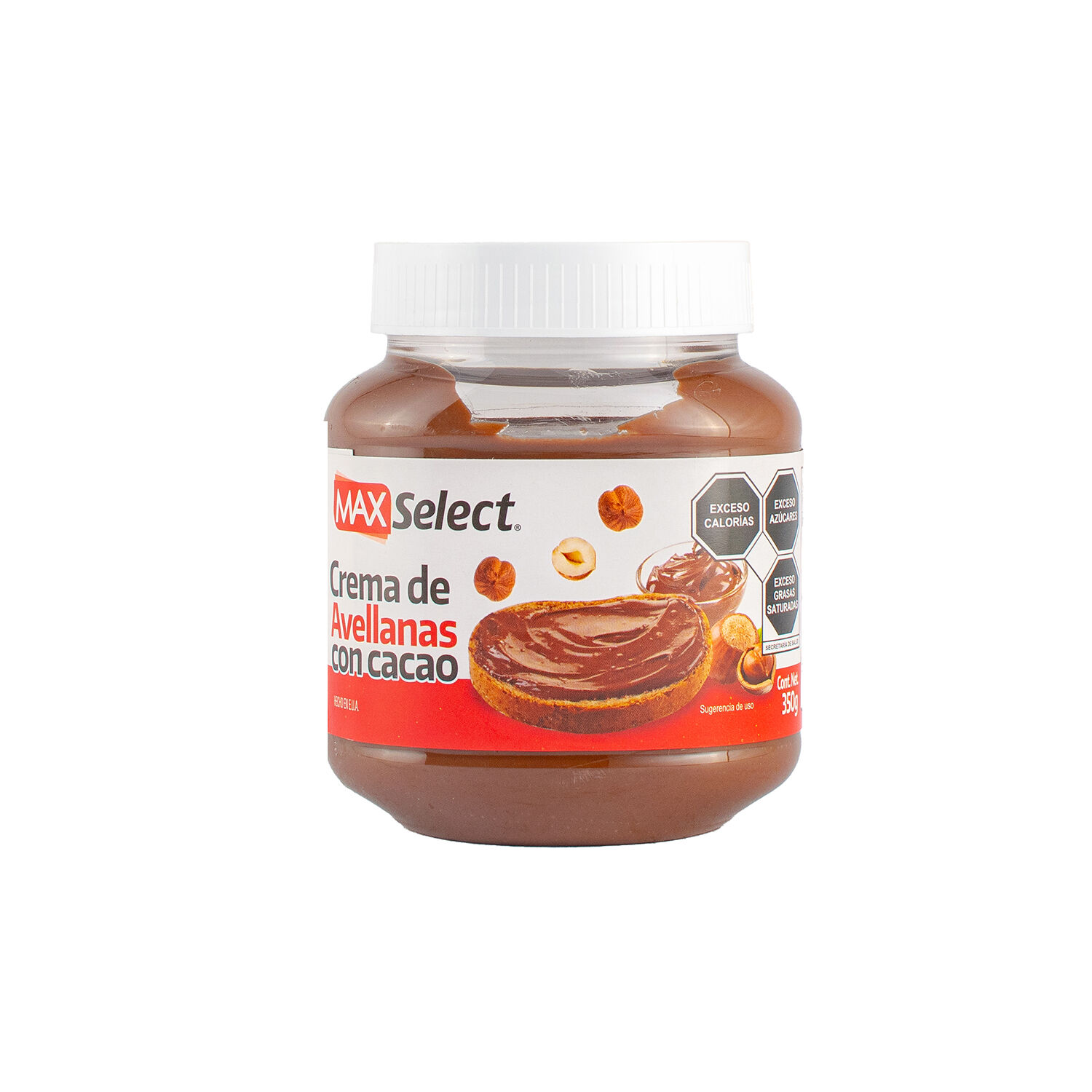 Crema De Avellanas Con Cacao Max Select 350.0 Gr