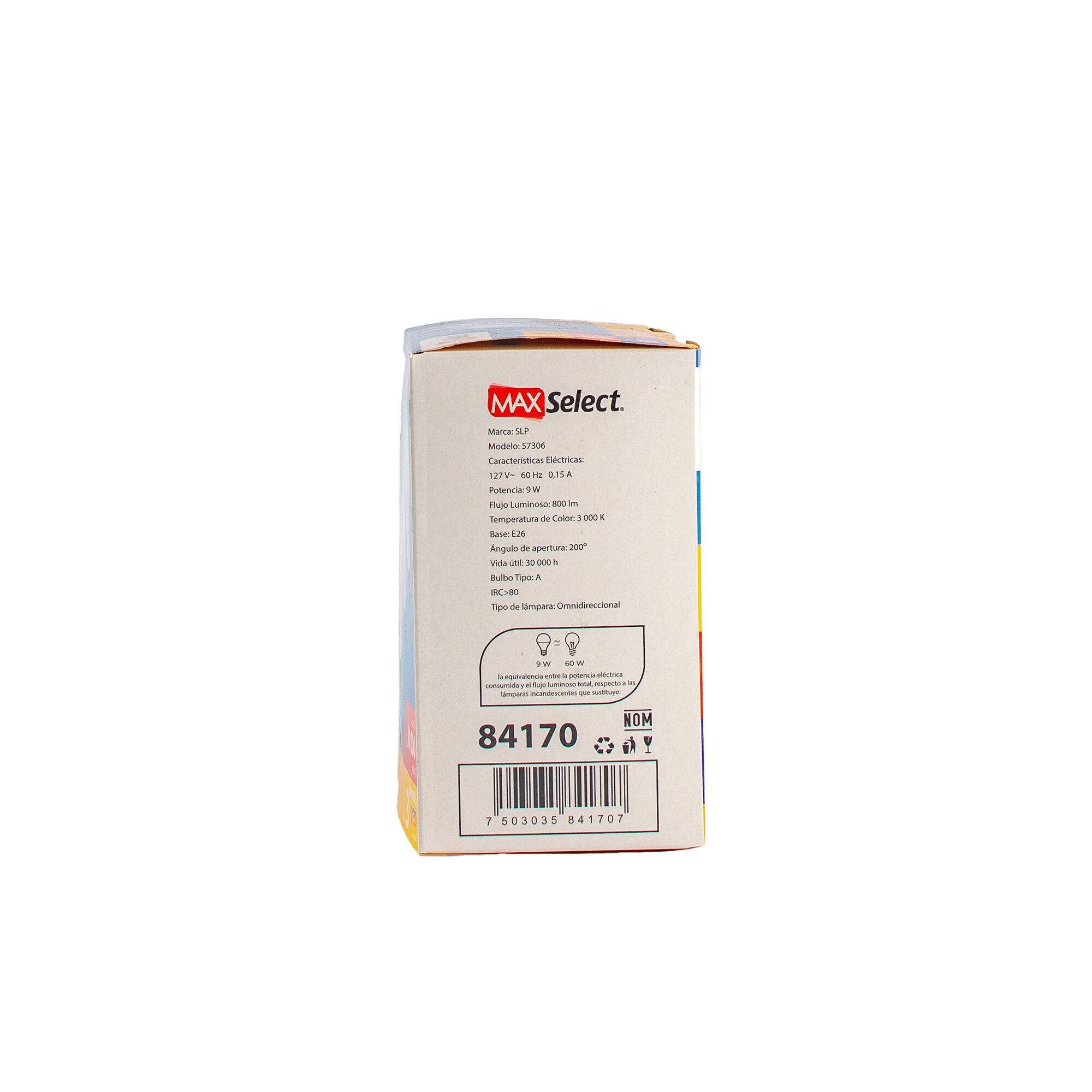 Foco Led 9w Luz Calida Max Select 3.0 Pza