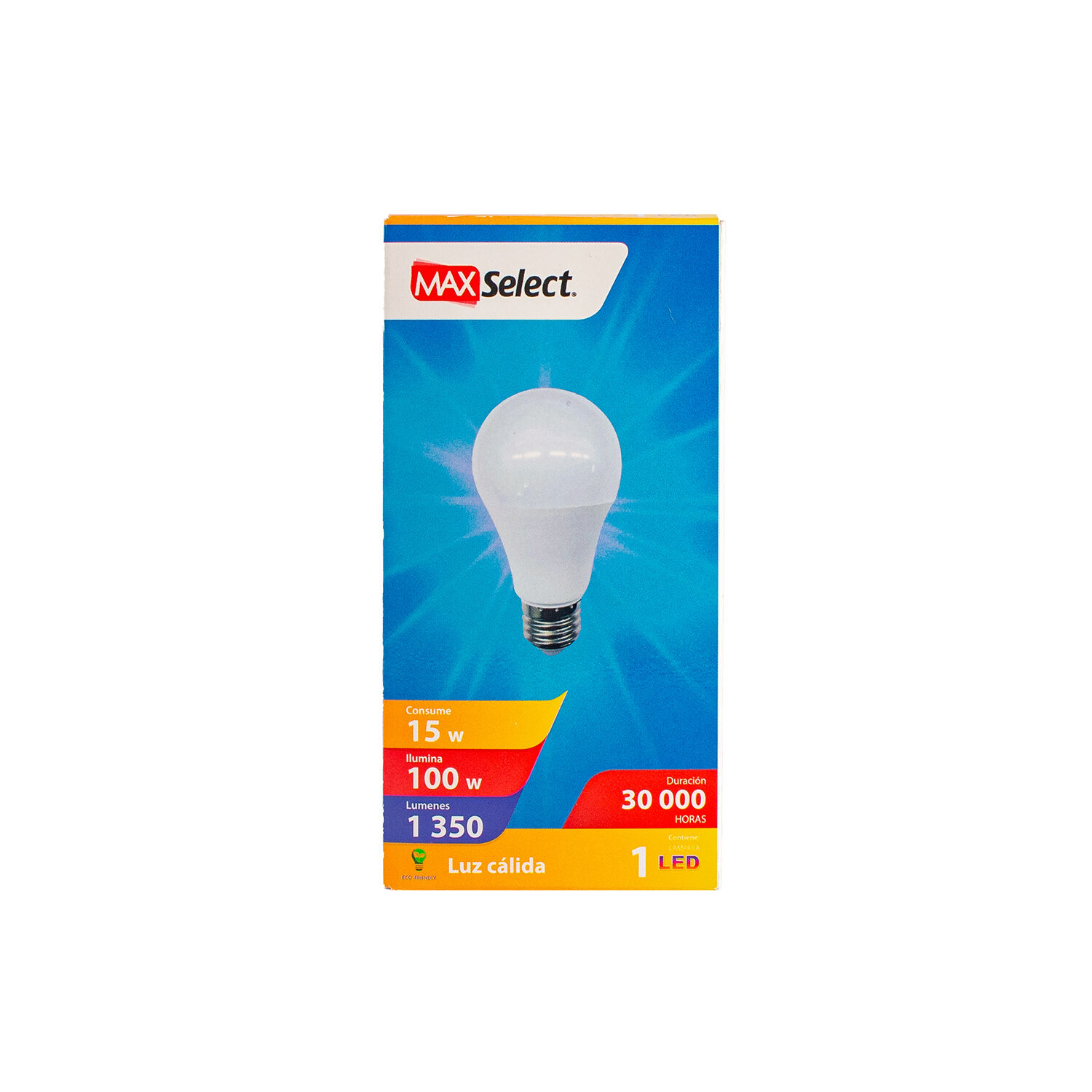 Foco Led 15w Luz Calida Max Select 1.0 Pza