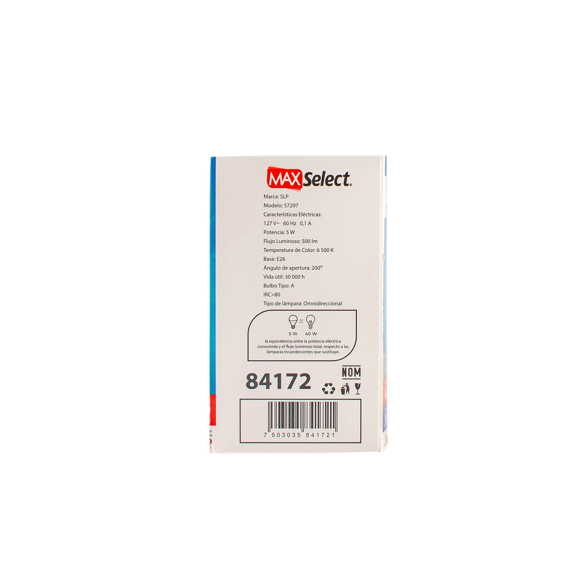 Foco Led 5w Luz Fria Max Select 1.0 Pza