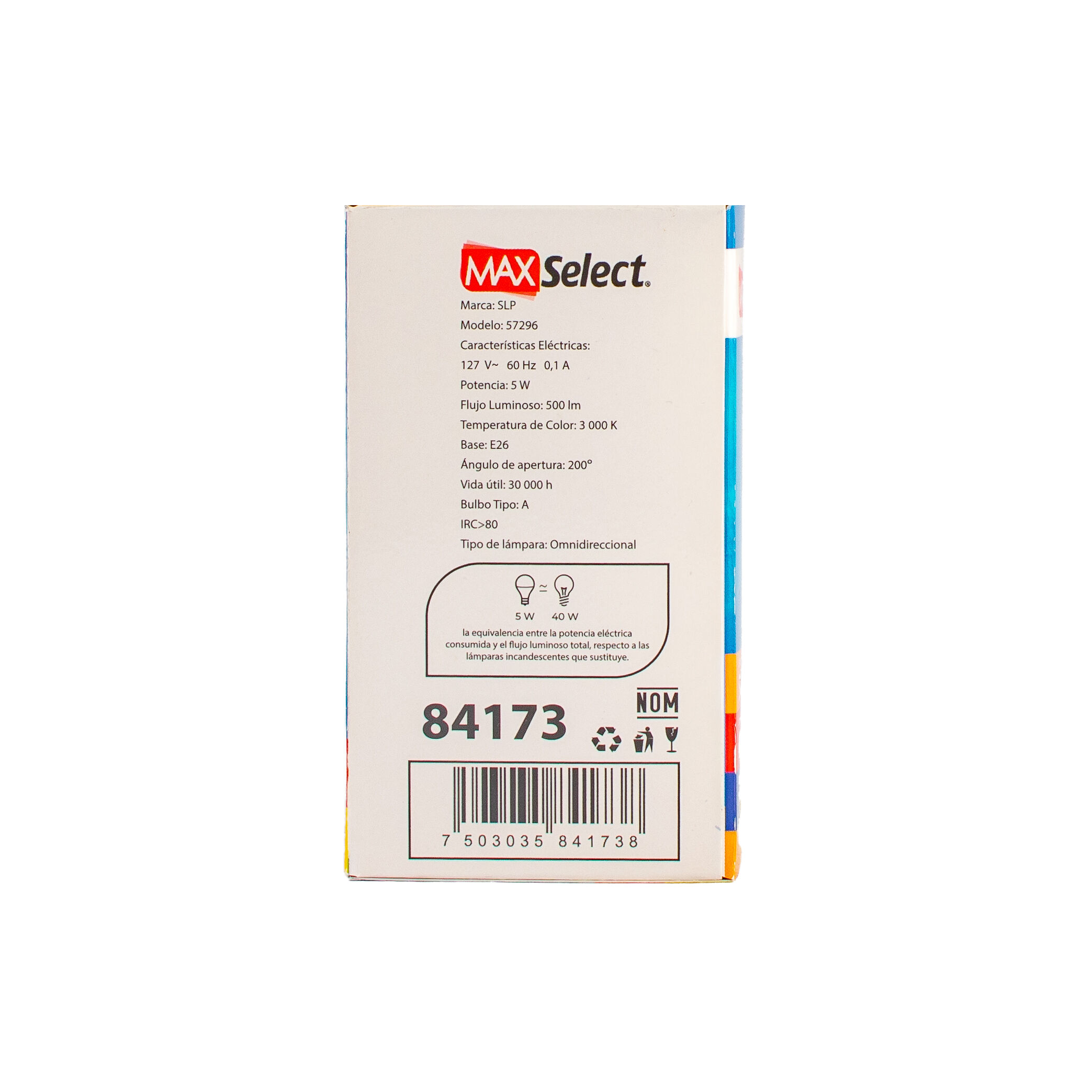 Foco Led 5w Luz Calida Max Select 1.0 Pza