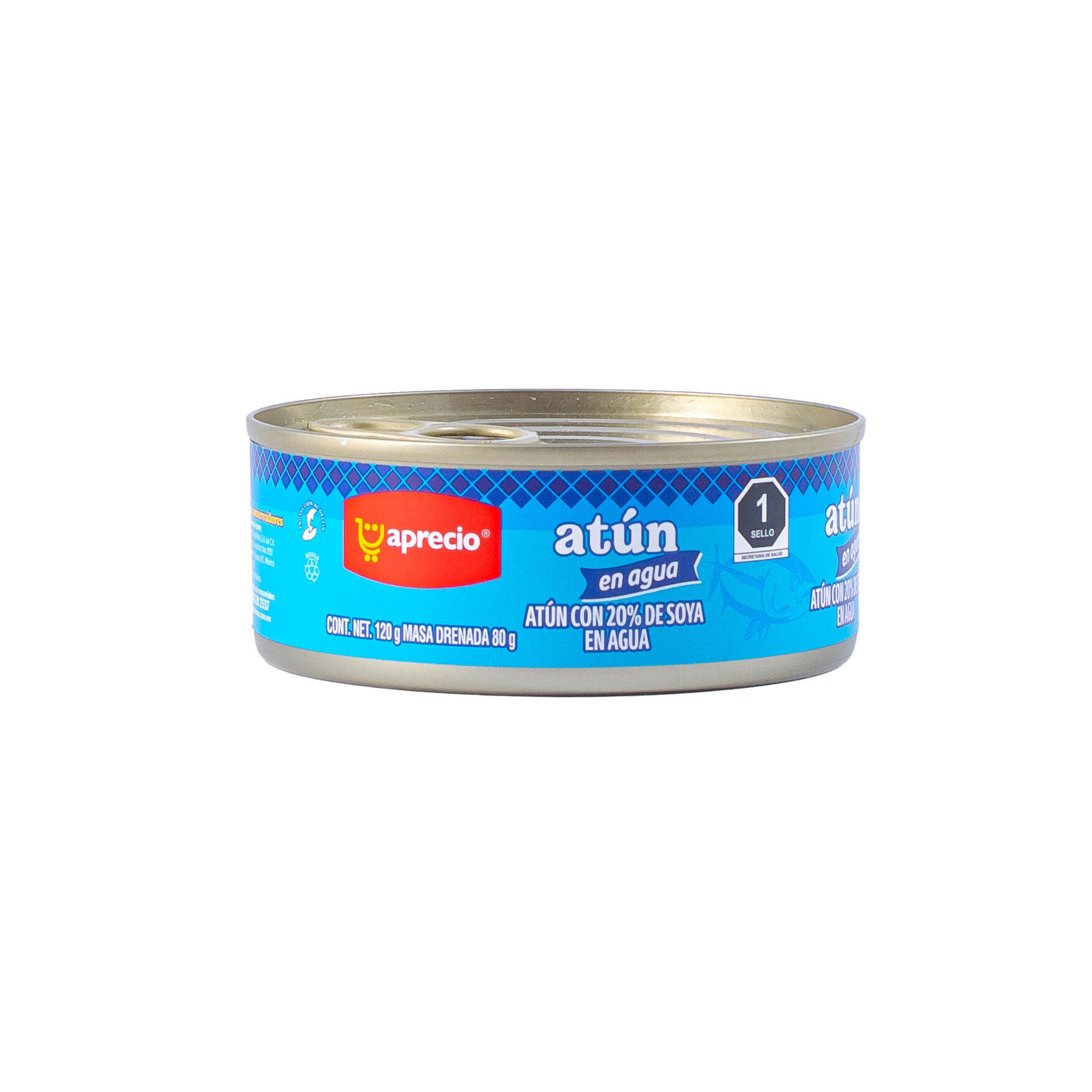 Atun En Agua 20% Soya Aprecio 120.0 Gr