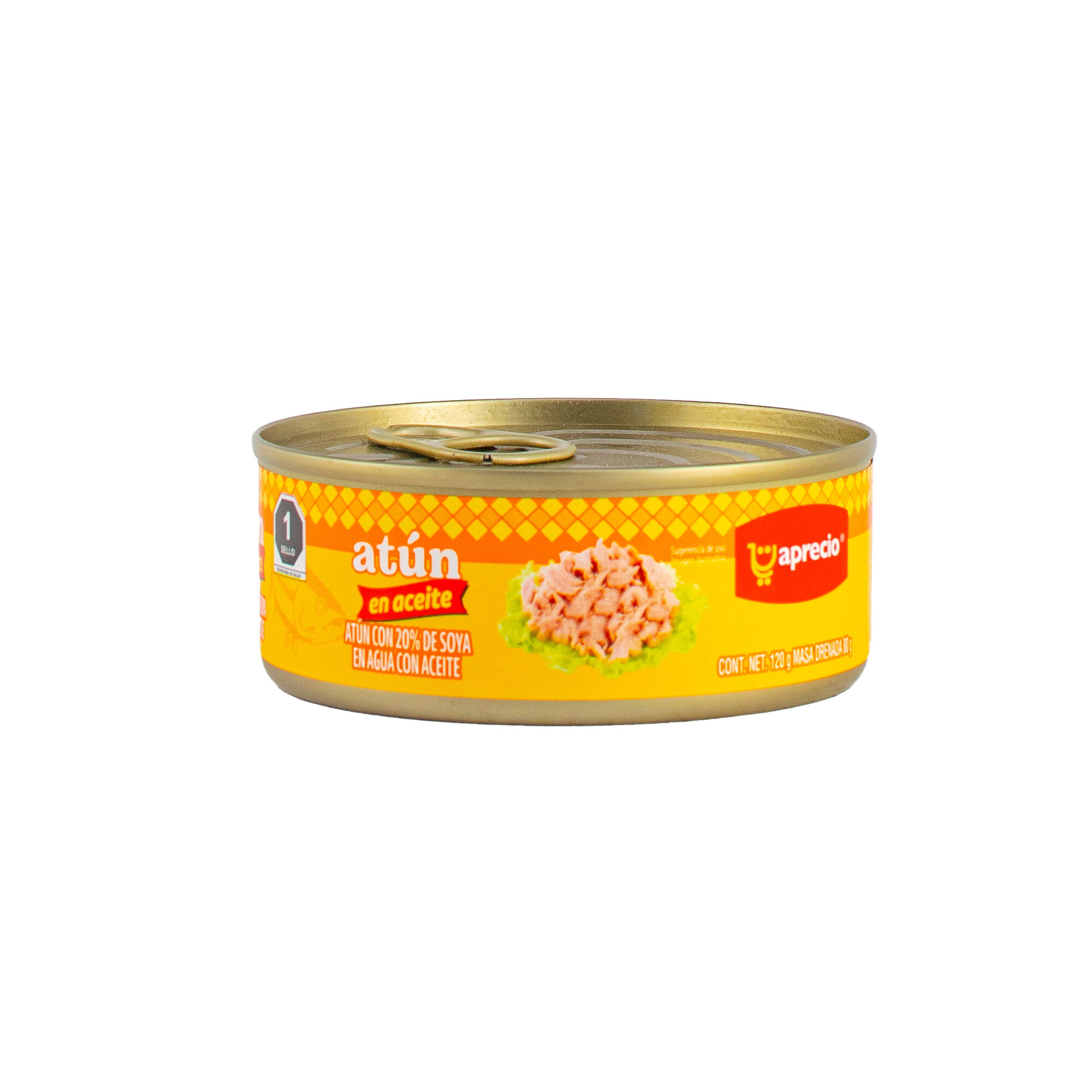 Atun En Aceite 20% Soya Aprecio 120.0 Gr