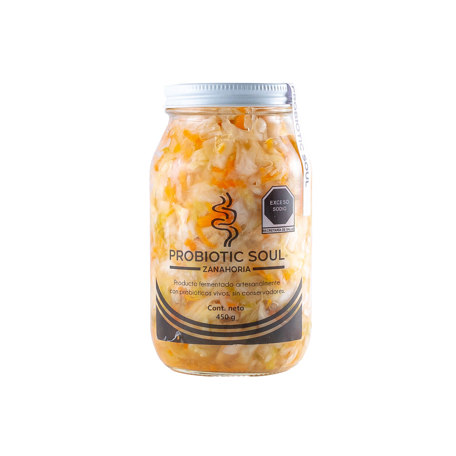 Sauerkraut De Zanahoria Probiotic Soul 450.0 Gr