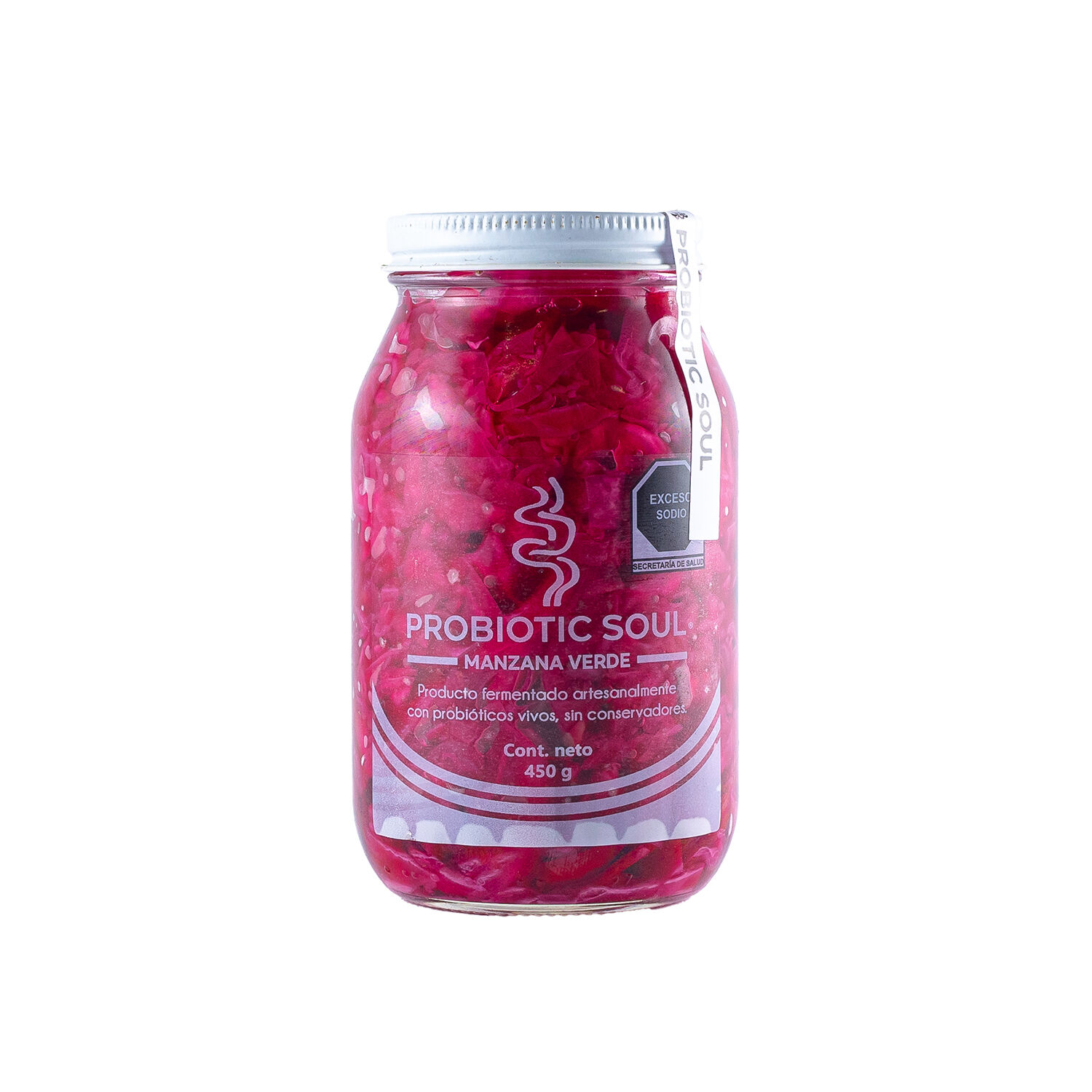 Sauerkraut Morado Manzana Verde Probiotic Soul 450.0 Gr