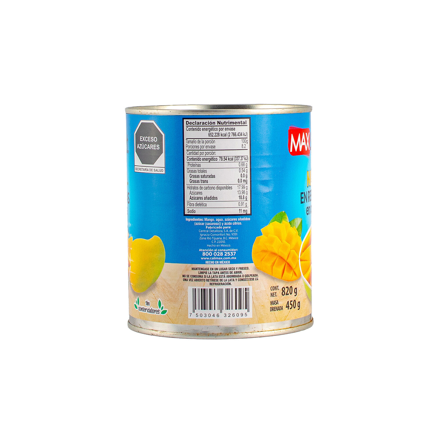 Mango En Rebanadas Max Select 820.0 Gr