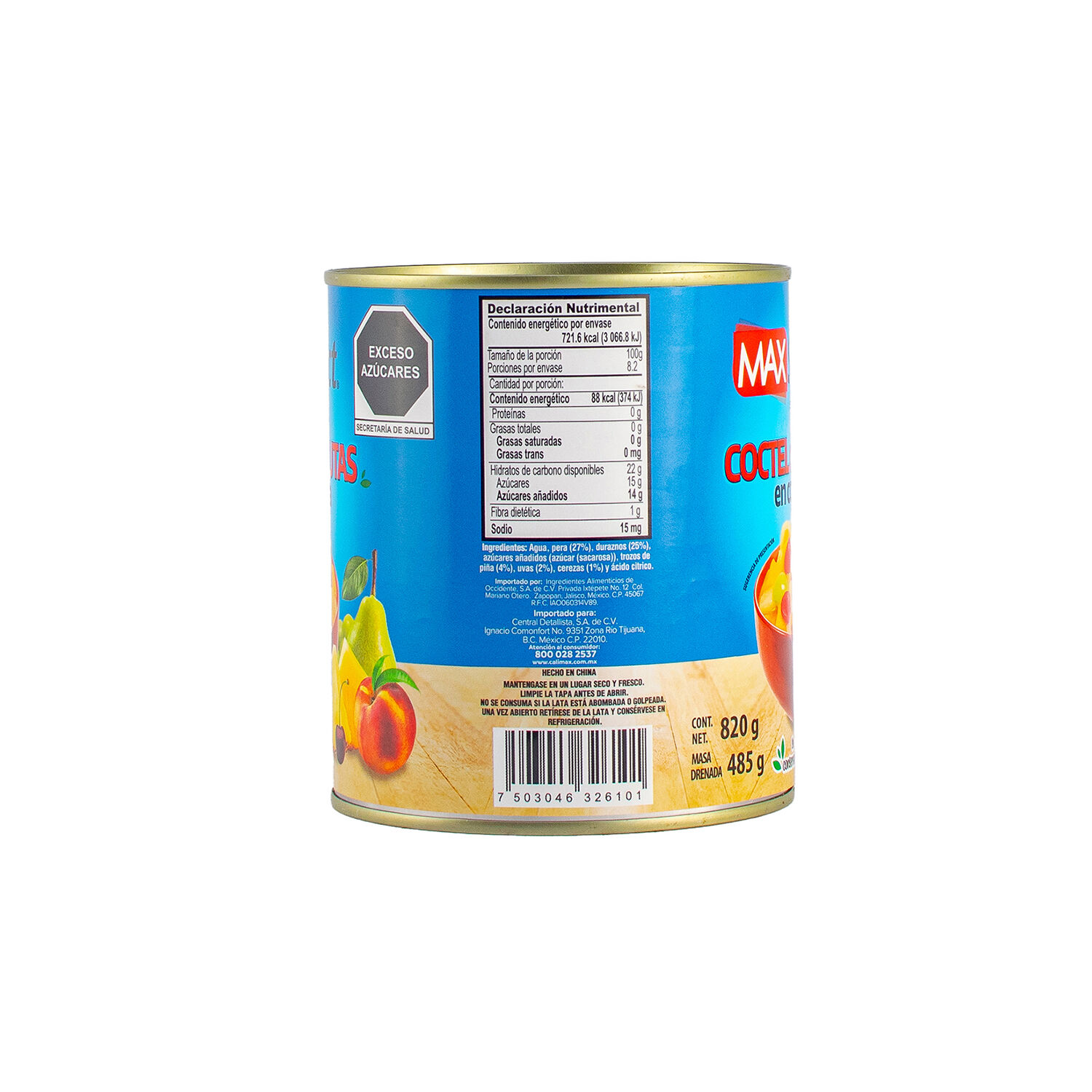 Coctel De Frutas Max Select 820.0 Gr