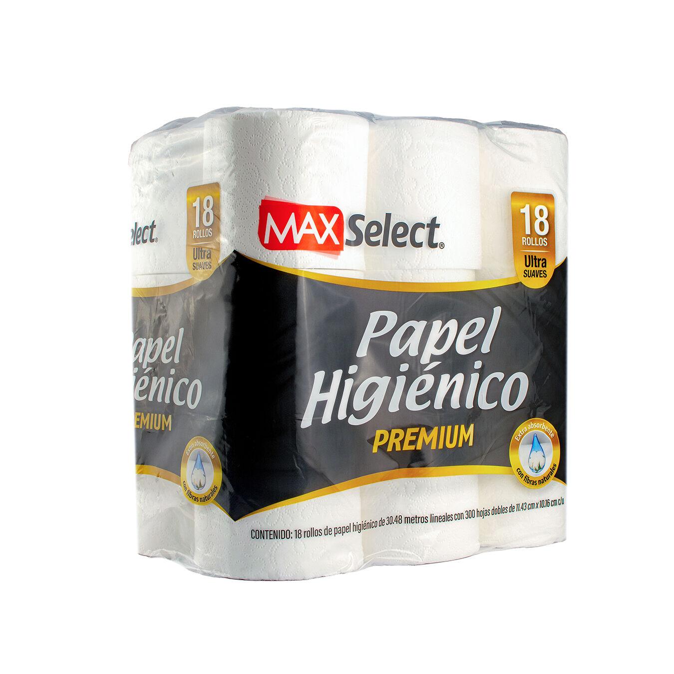 Papel Higienico Premium 300hd Max Select 18.0 Rollo