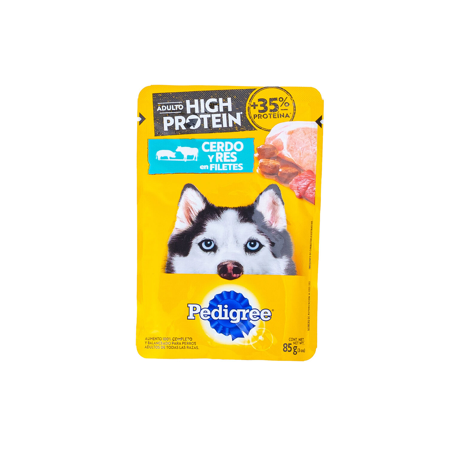 Pouch Comida Para Perro Adulto High Prot Cerdo Y Res Pedig