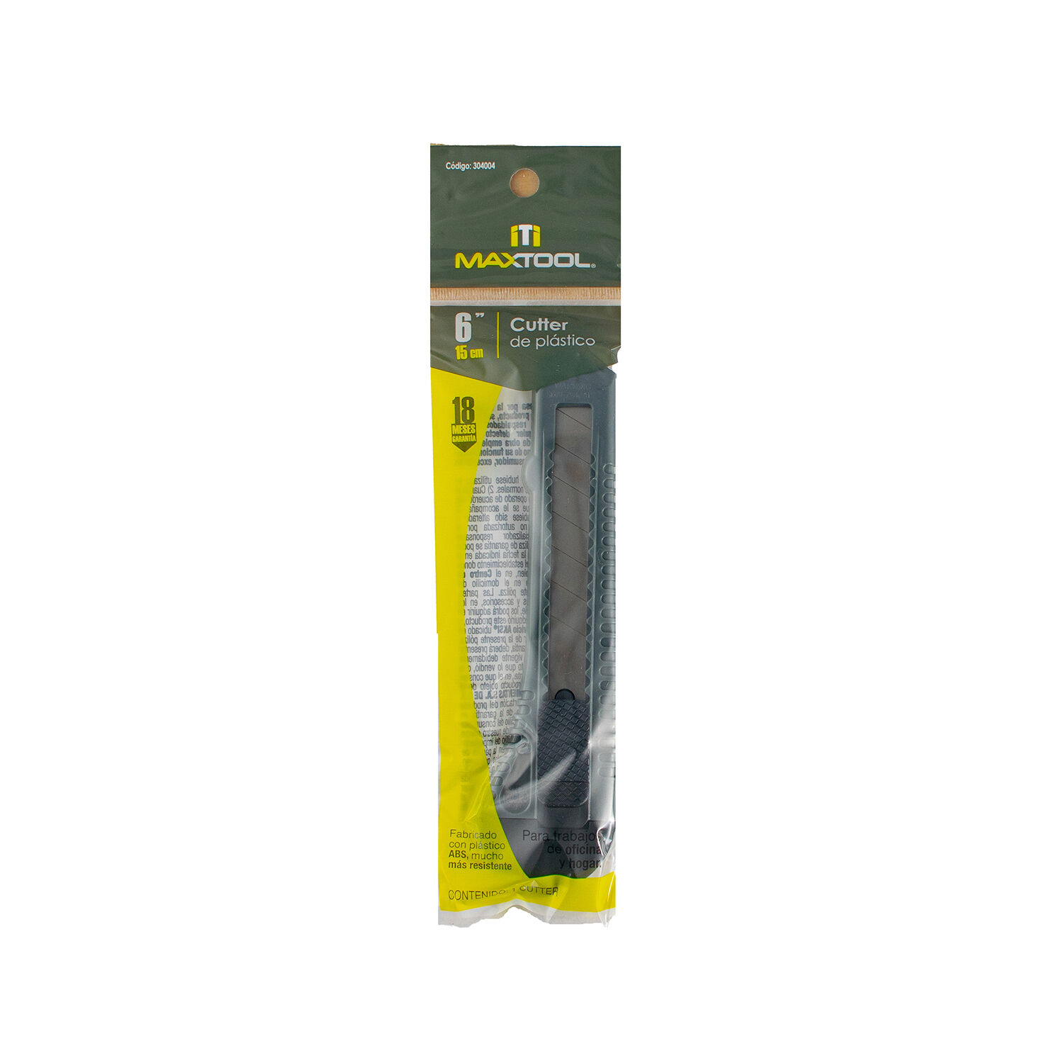 Cutter Plastico 6 Aksi 1.0 Pza