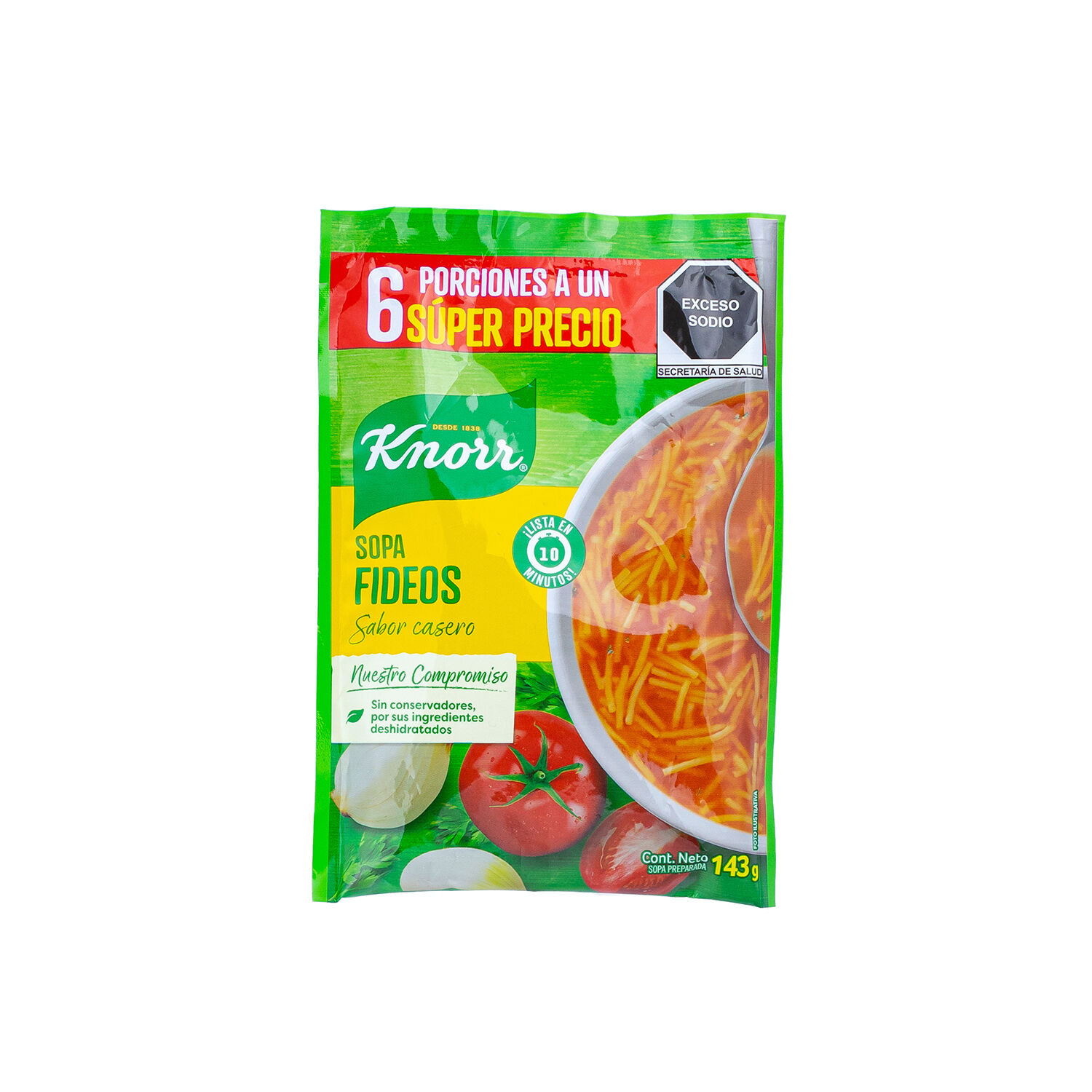 Sopa Fideo Familiar Knorr 143.0 Gr