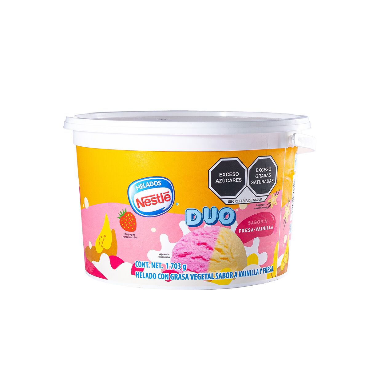Cubeta Helado Vainilla Fresa Nestle 1703.0 Gr