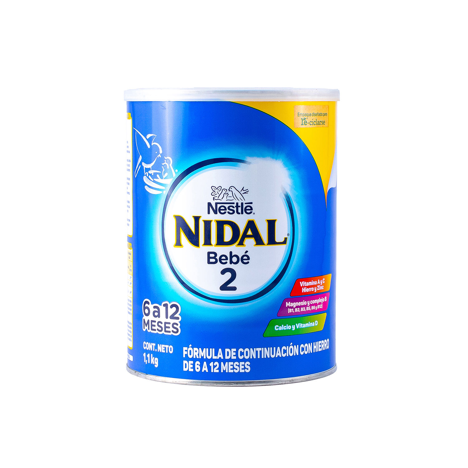 Formula Infantil Etapa 2 Lata Nidal 1.1 Kg