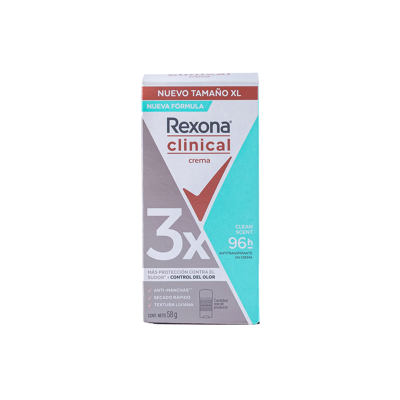 Antitranspirante Clean Scent Rexona Clinical 58.0 Gr