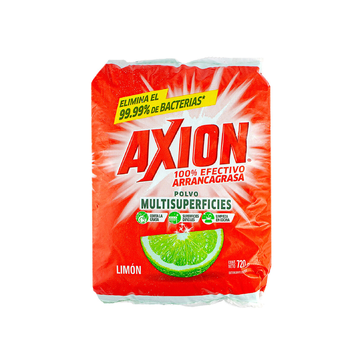 Detergente Polvo En Polvo Limon Axion 720.0 Gr
