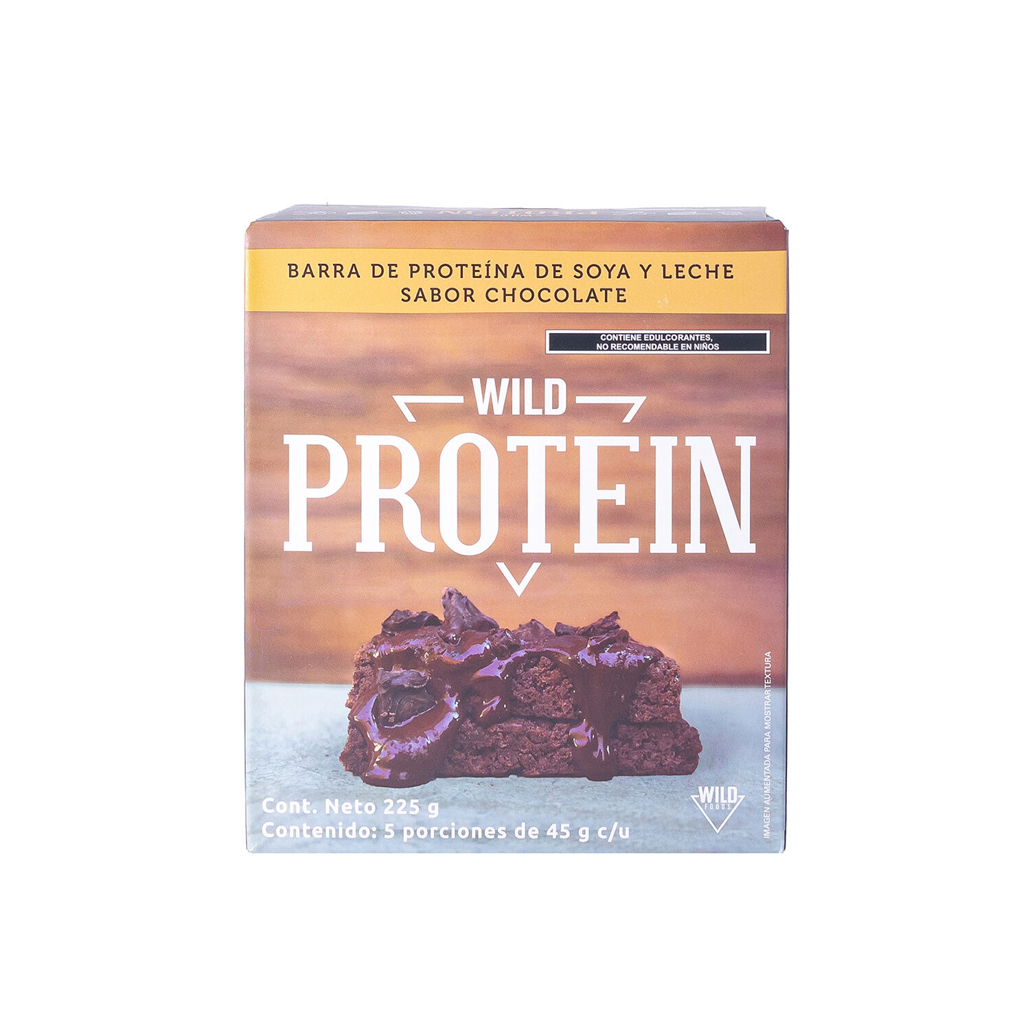 Barras Chocolate 225gr Wild Protein 5.0 Pza