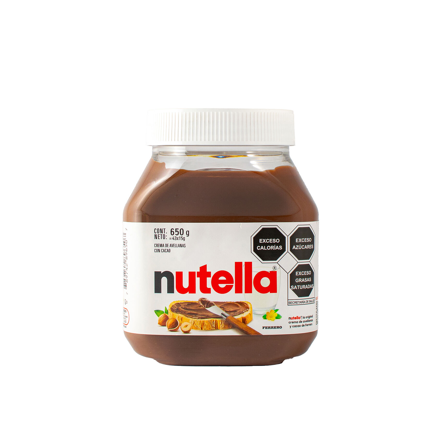 Crema Avellanas Con Cacao Nutella 650 0 Gr