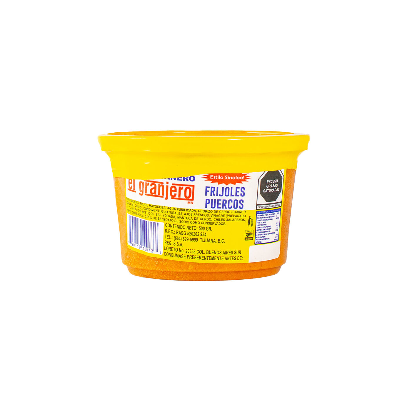 Frijoles Puercos El Granjero 500.0 Gr
